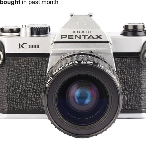 Pentax K1000 camera w/55mm lens, no lens caps - Picture 2 of 10